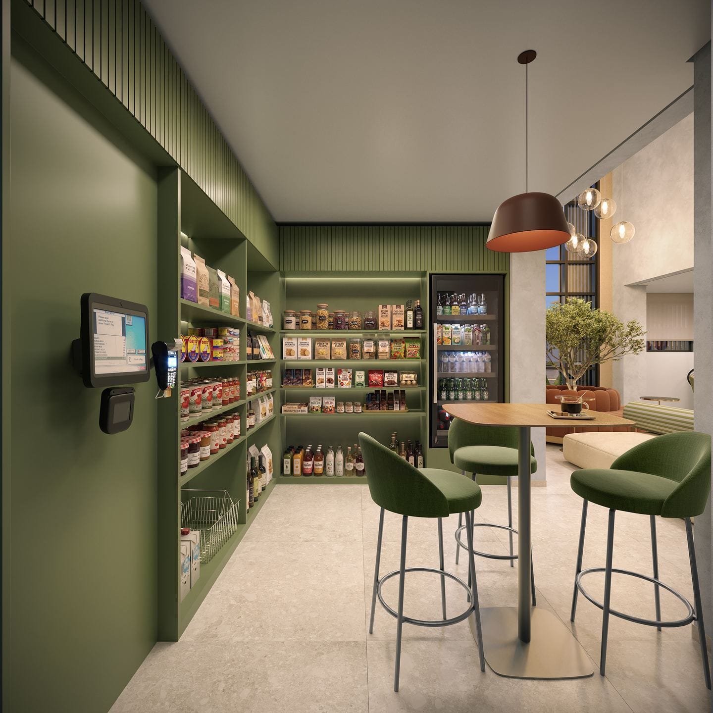 Mini market no lobby
